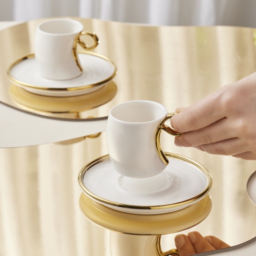 [153.03.06.8198] KARACA CURVE ESPRESSO CUP FOR 2 PEOPLE