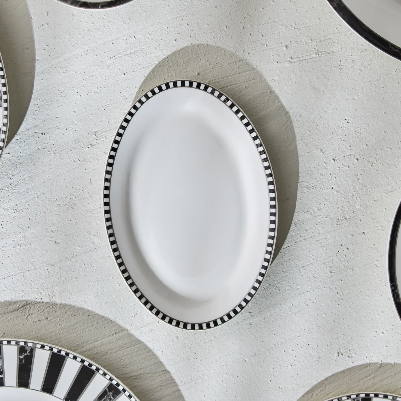 [153.03.08.3689] KARACA DAMALI SMALL BOAT PLATE 20CM