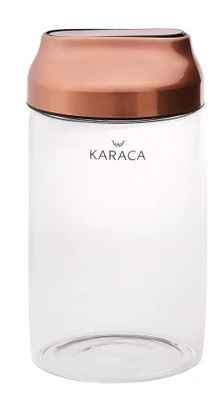 [153.03.06.6689] KARACA DIMPLE COPPER STORAGE CONTAINER - M
