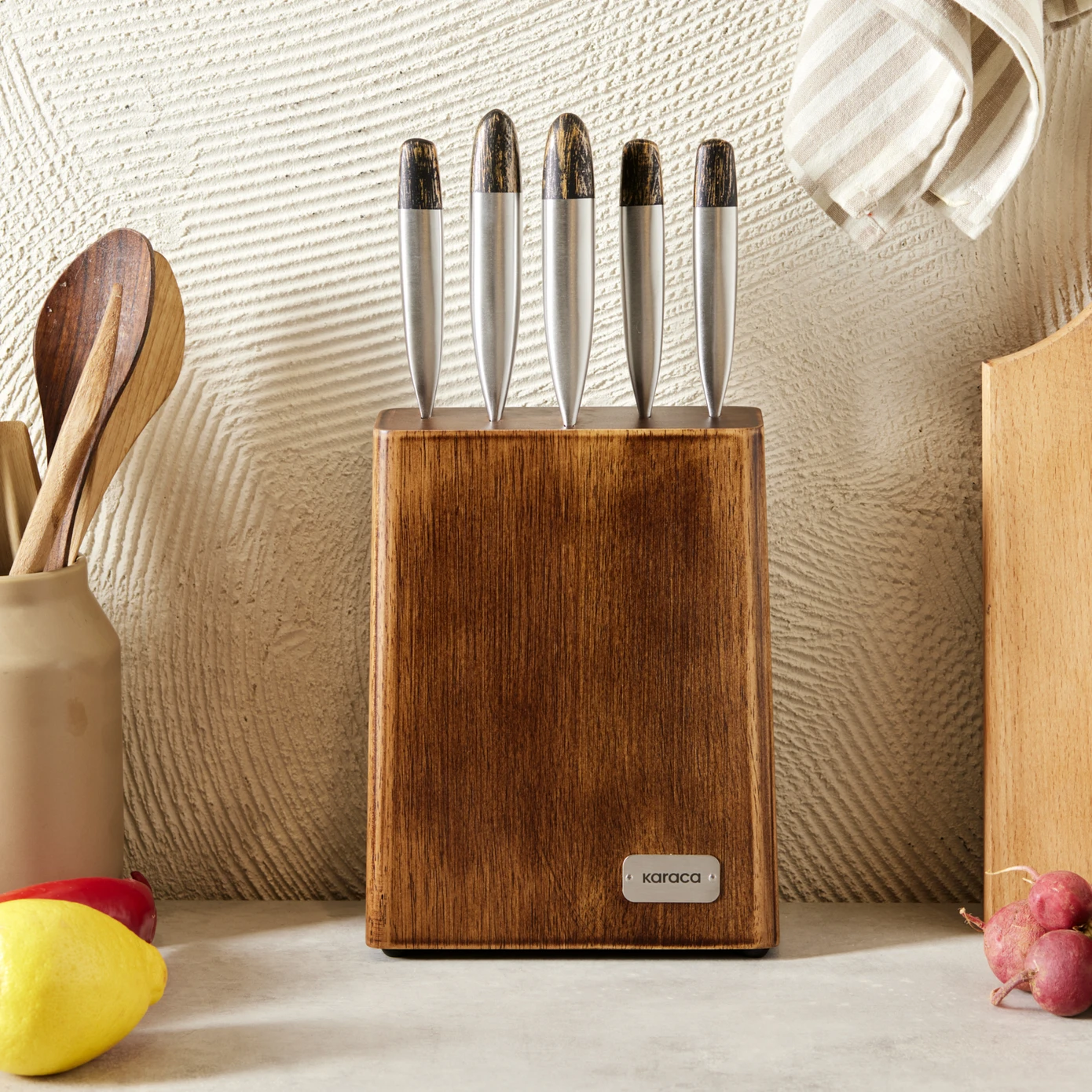 [153.03.09.0144] KARACA DYNAMIC NEW 6 PIECE KNIFE SET