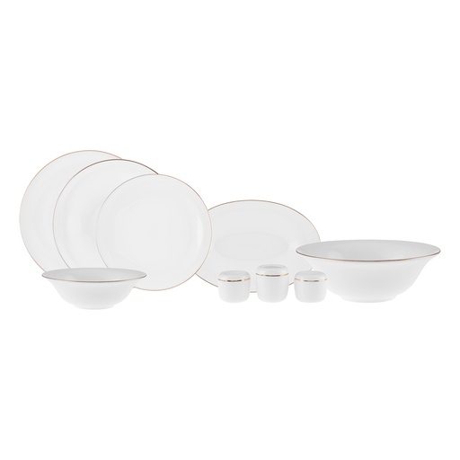 [153.09.01.3255] KARACA FINE PEARL NEW FAME GOLD 58 PIECE YMT RND