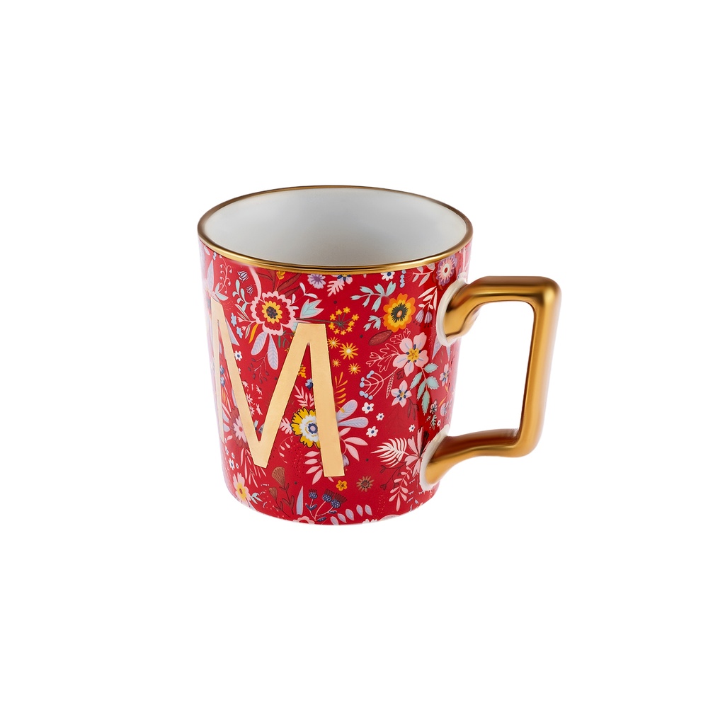 [1000016962001] KARACA FLOWER M HARFLI MUG, MULTICOLOR
