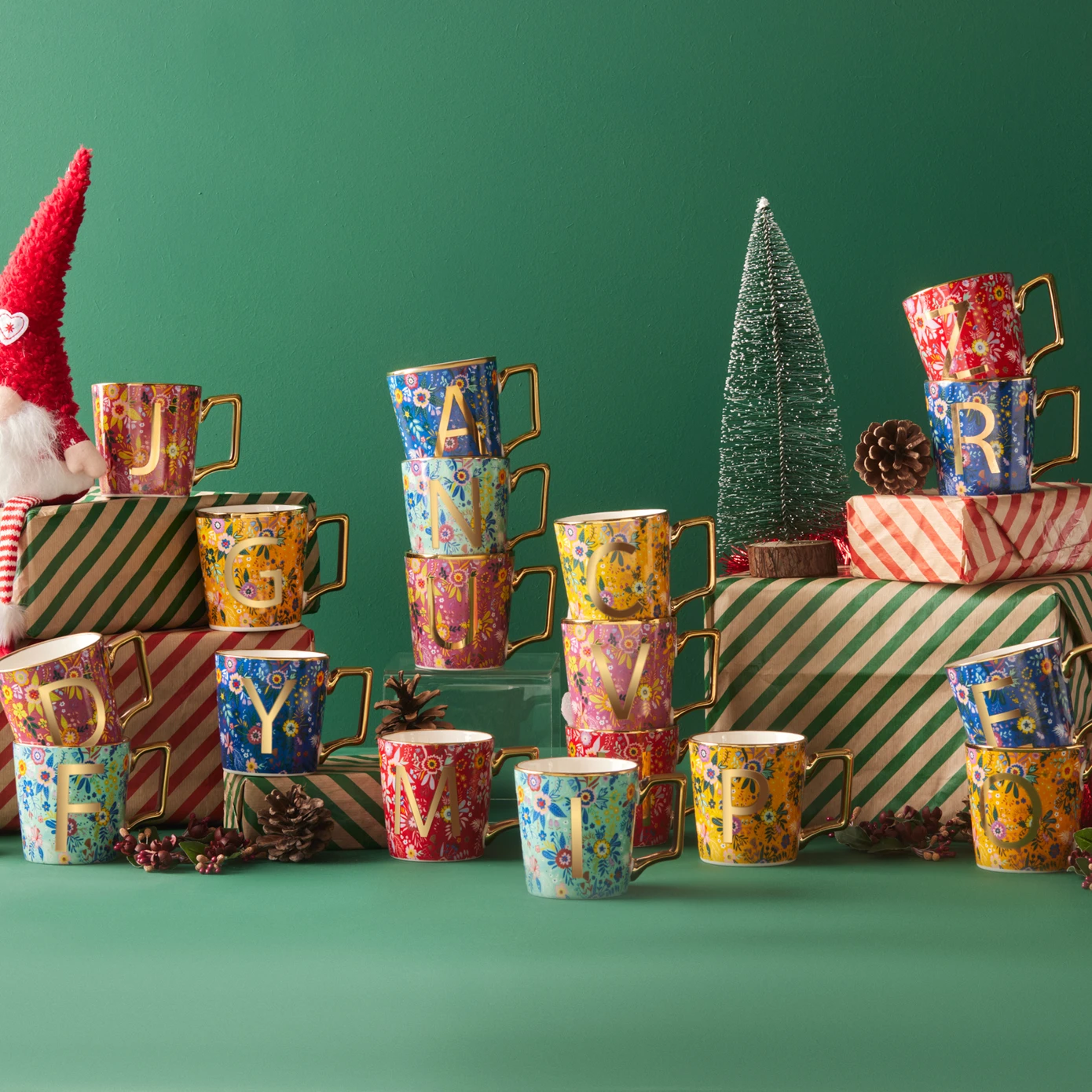 [153.03.06.6936] KARACA FLOWER Z LETTER MUG