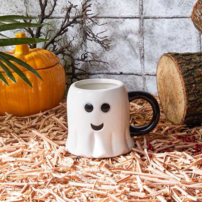 [1000015572001] KARACA GHOST MUG, BEYAZ