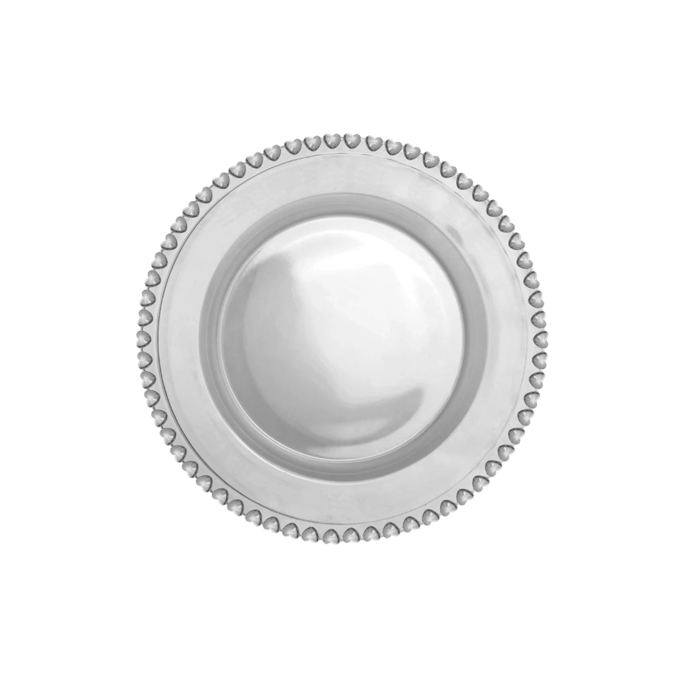[153.09.01.2930] KARACA GLORY ANTHRACITE GLASS SERVING PLATE 27CM