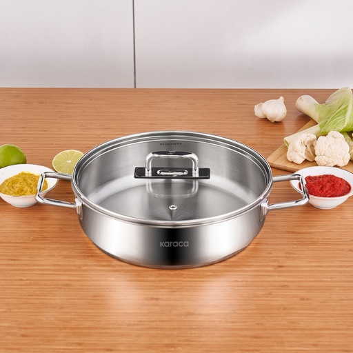 [153.03.08.2825] KARACA GRACE STEEL SPLIT POT 26 CM 3,4 LT