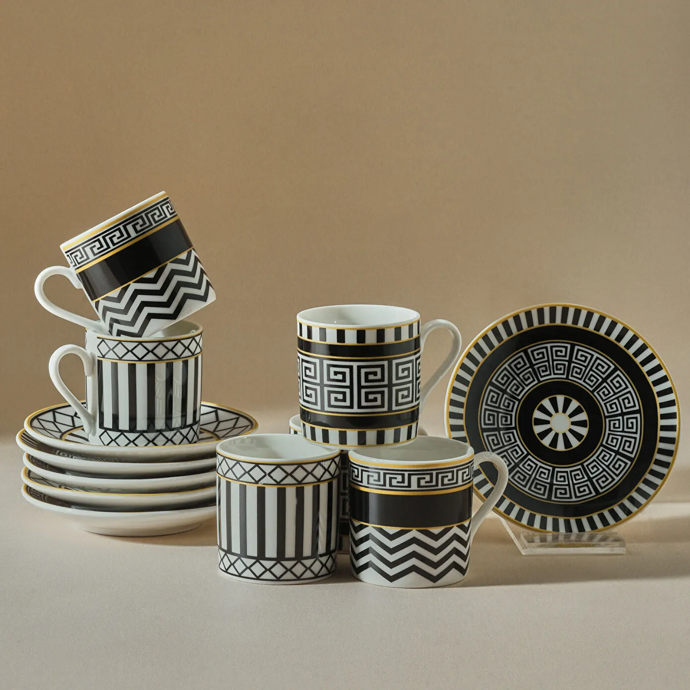 [153.03.05.0131] KARACA HELENİSTİK 80 ML COFFEE CUP FOR 6 PEOPLE