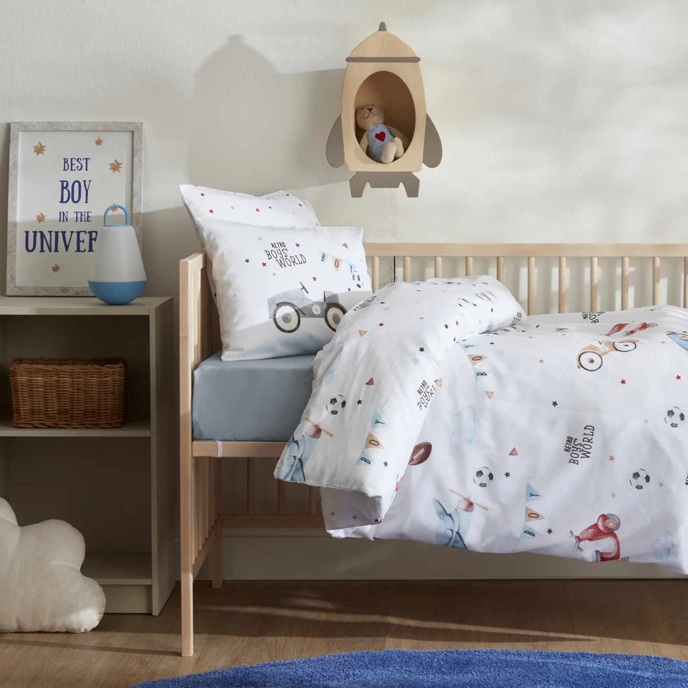 [200.22.11.0213] KARACA HOME BABY RETRO CAR DUVET COVER TK