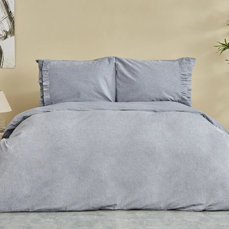 [200.22.14.0206] KARACA HOME DENIM AZUR BLUE DOUBLE DUVET COVER SET