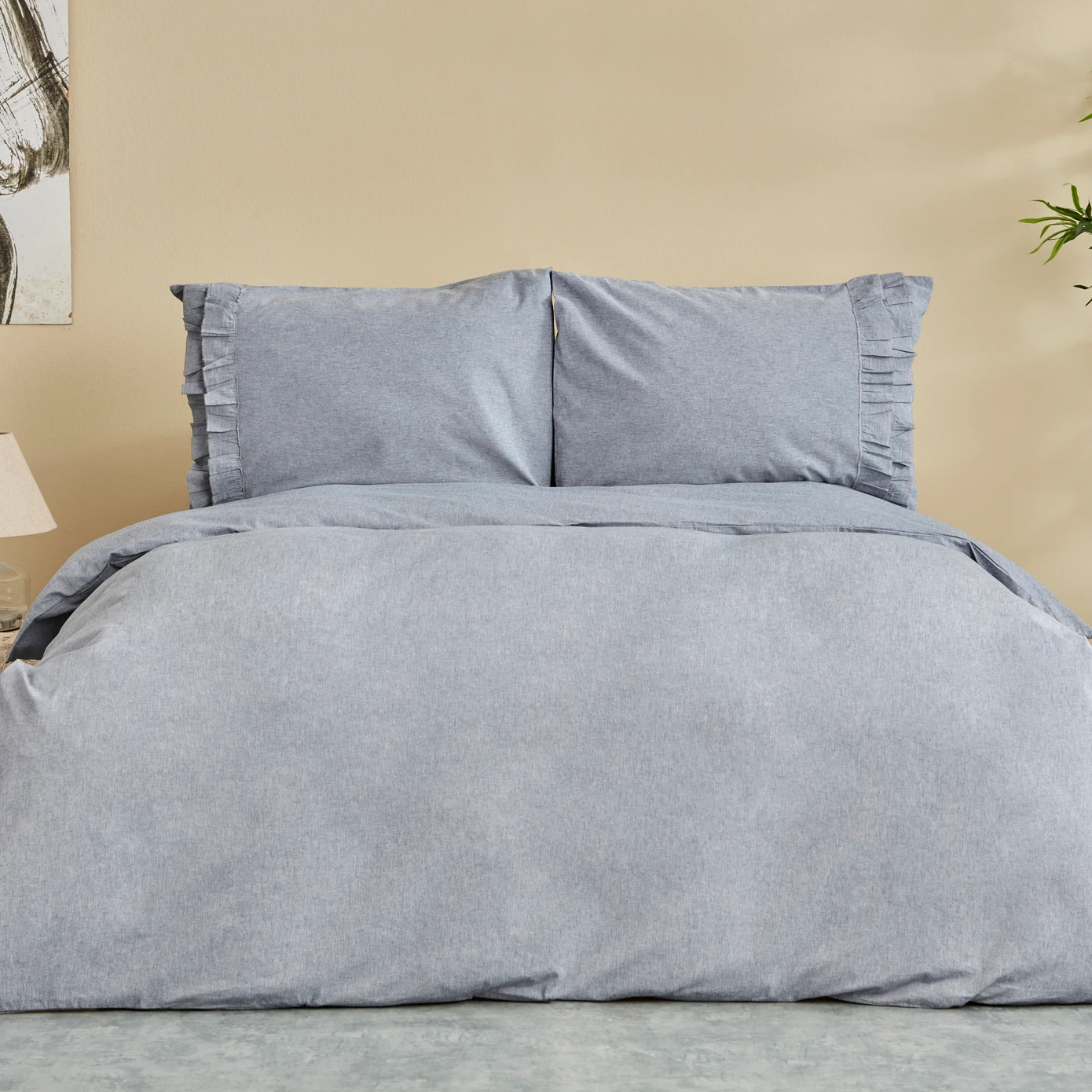 [200.22.14.0206] KARACA HOME DENIM AZUR BLUE DOUBLE DUVET COVER SET