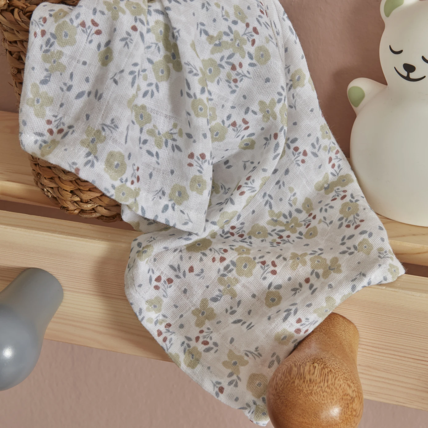 [200.22.11.0090] KARACA HOME LITTLE FLOWERS BABY MUSLIN SET OF 2