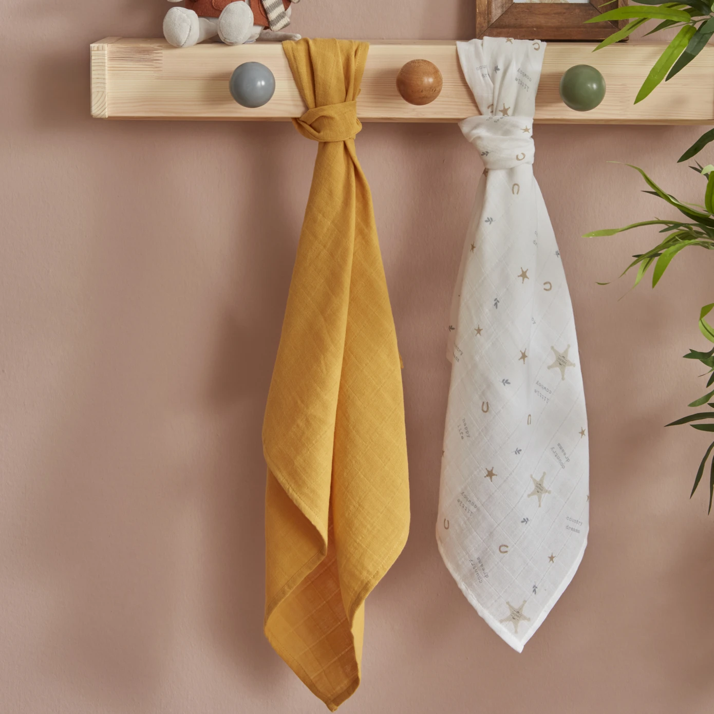 [200.22.11.0089] KARACA HOME LITTLE SHERIFF BABY MUSLIN SET OF 2