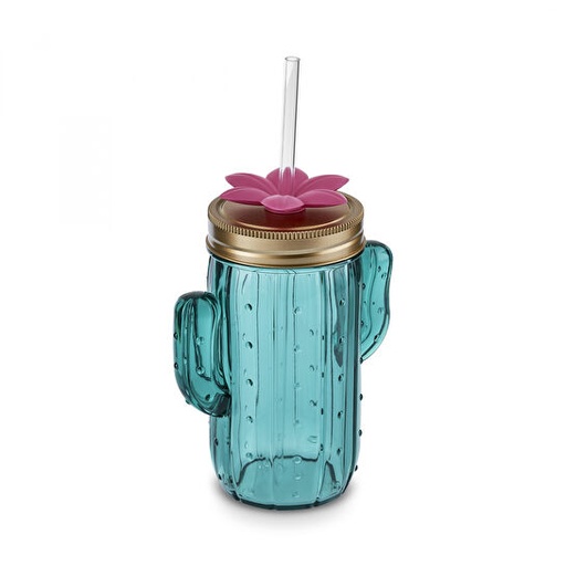 [1000155849001] KARACA KAKTÜS TRANSPARENT SU ŞİŞE, YEŞİL