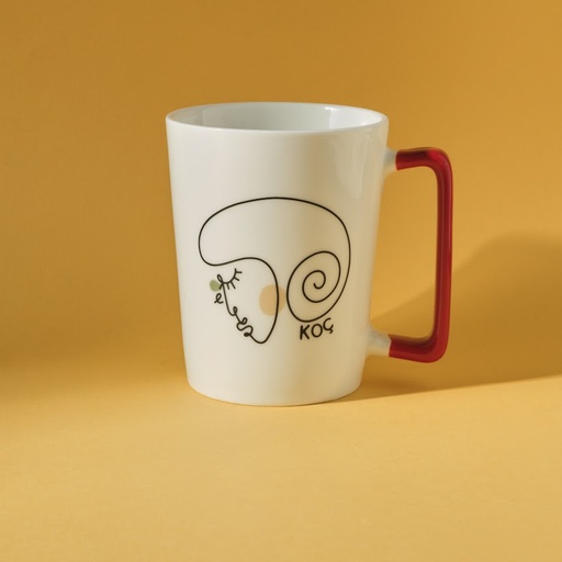 [1000152134001] KARACA KOÇ BURÇ KUPA 340 ML, BEYAZ