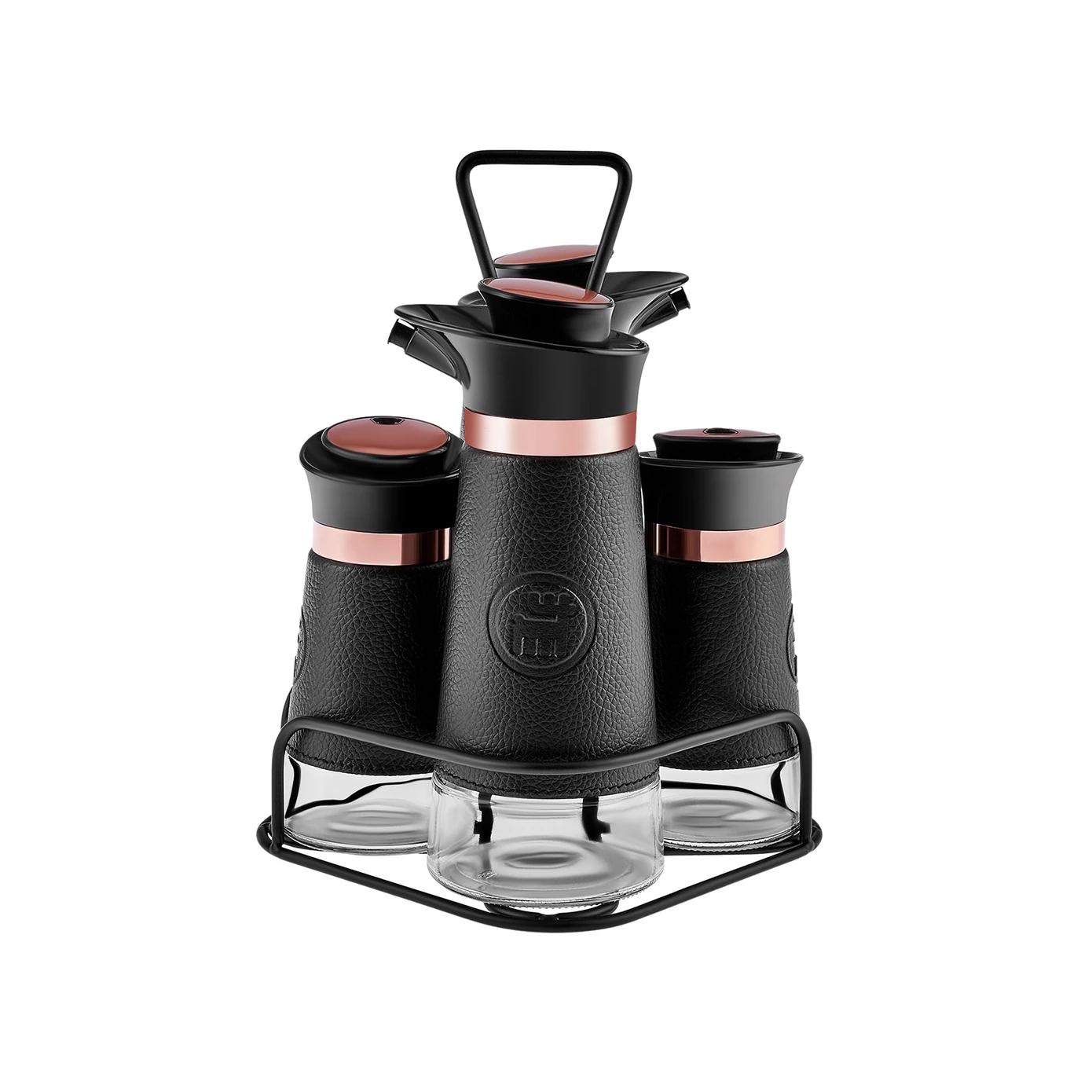 [153.03.08.4846] KARACA LATIN LEATHER SALAD SET