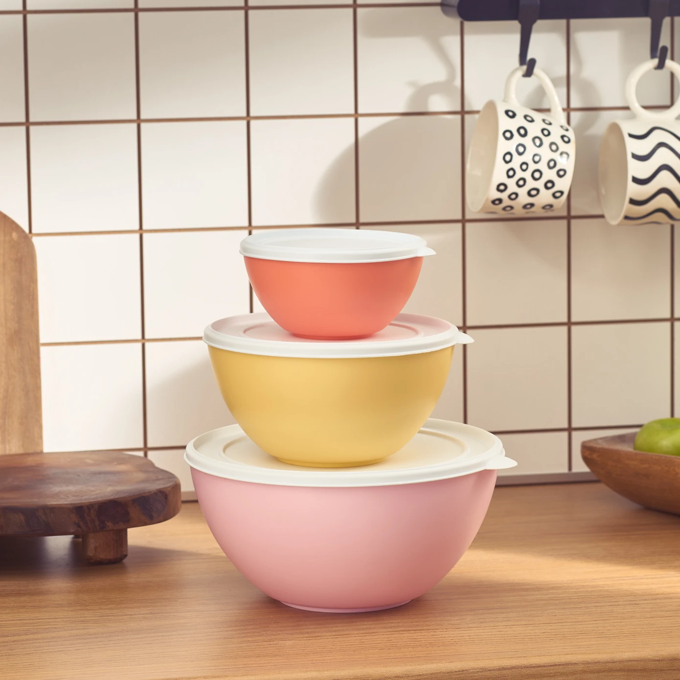 [153.09.01.3584] KARACA LUCA LIGHT 3-PIECE STORAGE CONTAINER