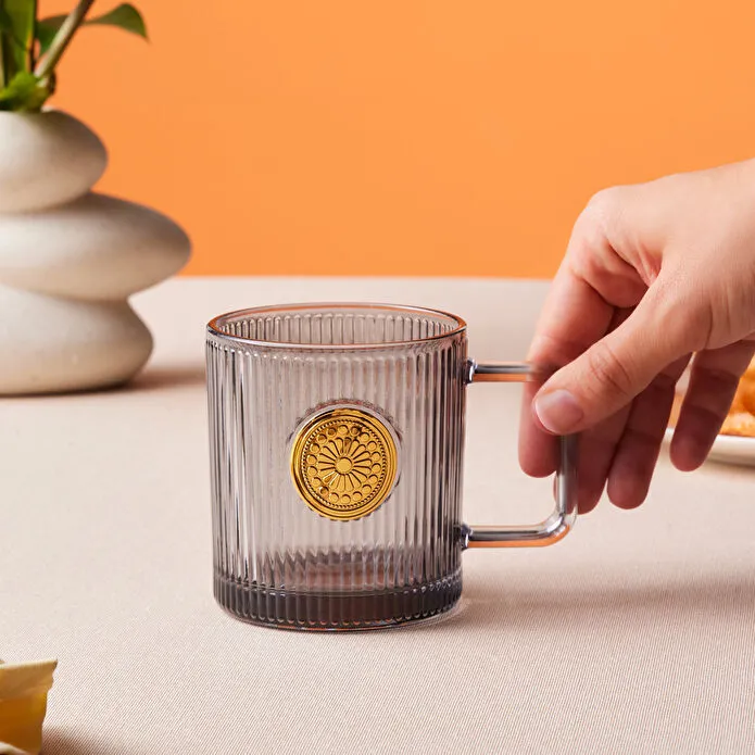 [1000154492001] KARACA MADALYON 340 ML MUG, GRİ