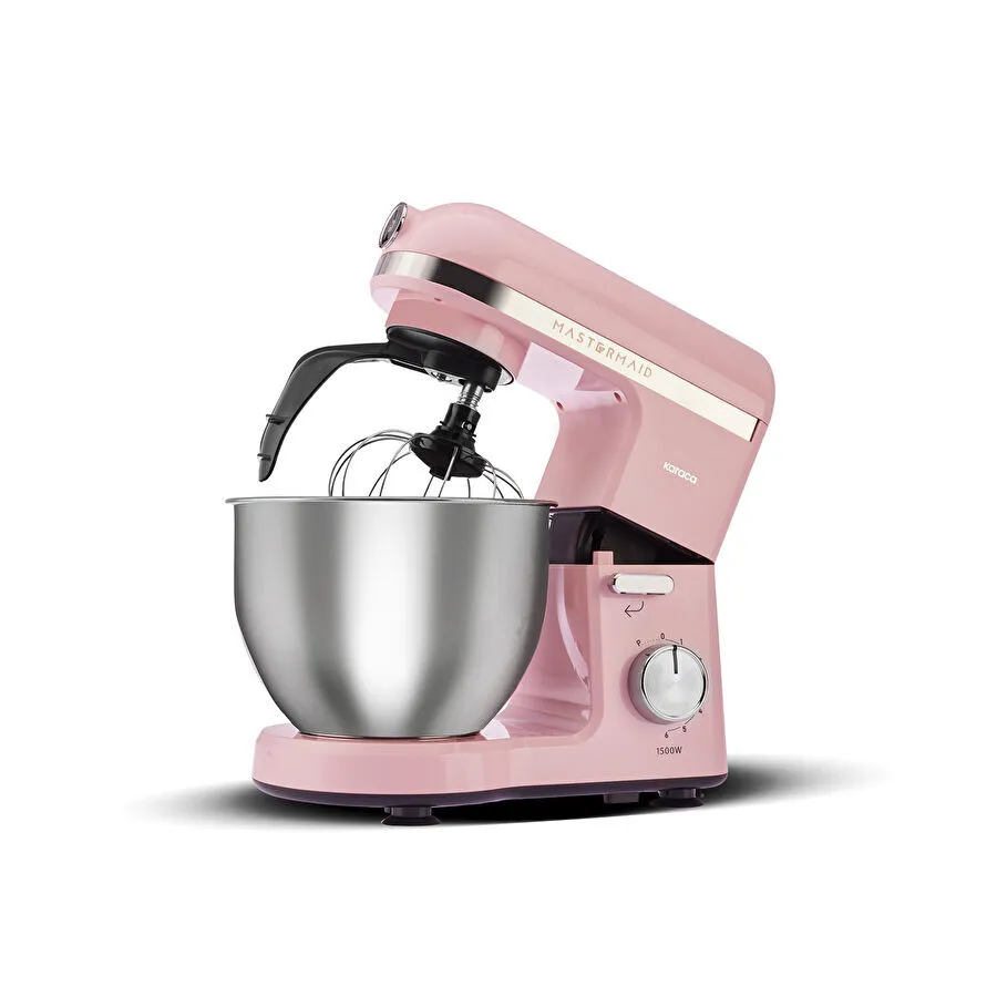 [153.03.08.3037] Karaca Mastermaid Chef Pro ماكينة عجن العجين ذات المقبضين Pink 1500W 5L
