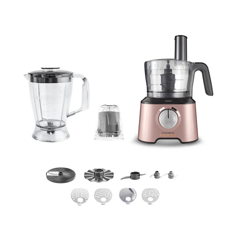 [153.03.06.6578] KARACA MASTERMAID POWER 10 IN 1 FOOD PREPARATION SET ROSEGOLD
