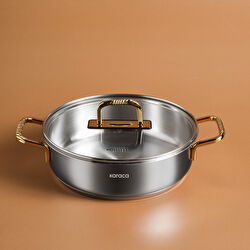 [1000185958001] KARACA MAÇKA ÇELİK K.YARIK TENCER, 24 CM