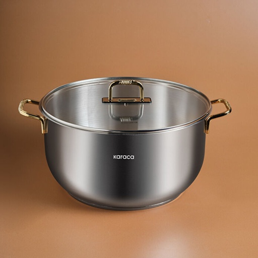 [1000185997010] KARACA MAÇKA ÇELİK TENCERE GOLD, 34 CM