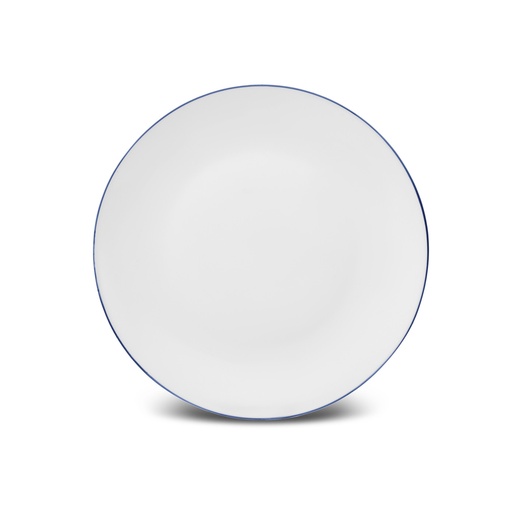 [153.03.06.8943] KARACA MILANO OPAL BLUE RIM SERVING PLATE 27CM