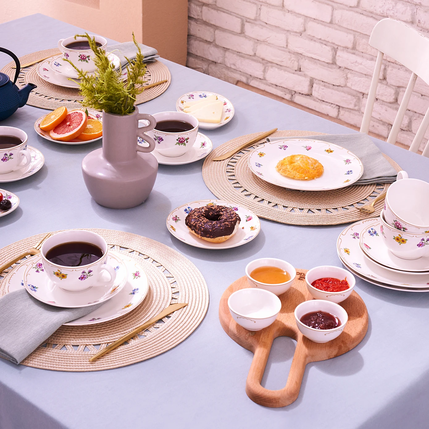 [153.09.01.4100] KARACA NATTY 26 PIECES BREAKFAST SET RND