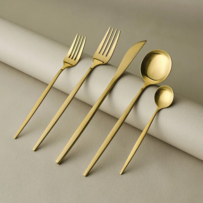 [1000180903001] KARACA NEW ORION 60 PARÇA ÇK, MATTE GOLD