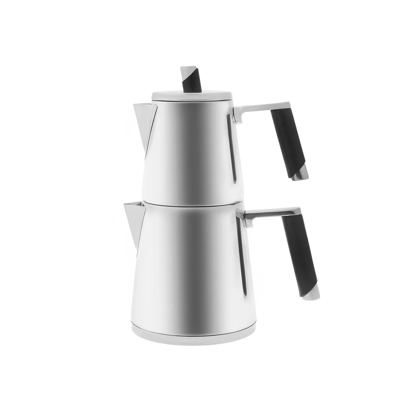[153.03.08.2476] KARACA POWER STEEL BLEND TEAPOT SET LARGE