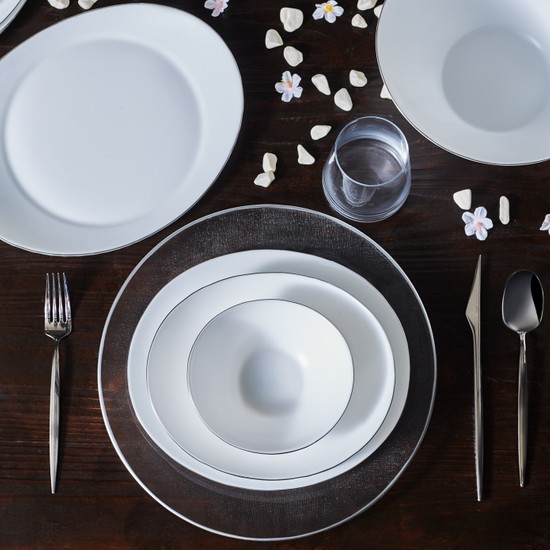 [153.03.06.8391] KARACA PURE 26 PIECES OPAL DINNER SET FOR 6 PEOPLE