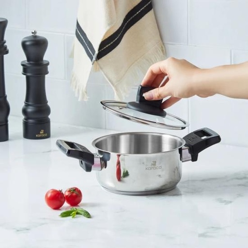 [153.03.08.2242] KARACA SENNA ÇELİK TENCERE 16 CM, METAL