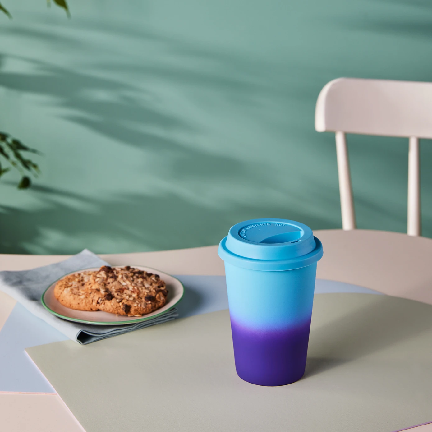 [153.09.01.2775] KARACA SOFT TOUCH PURPLE TRAVEL 450 ML MUG