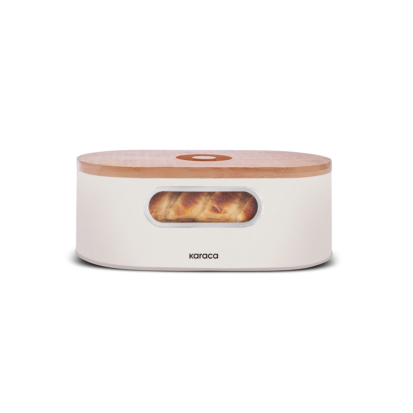 [153.09.01.4246] KARACA STREAM 2 IN 1 BREAD BOX-CREAM