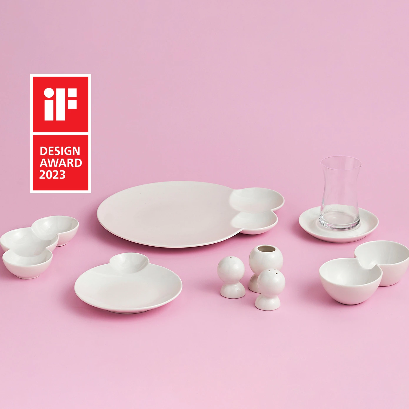 [153.03.08.2944] KARACA STREAMLINE BLOW 26 PIECES BREAKFAST SET RND