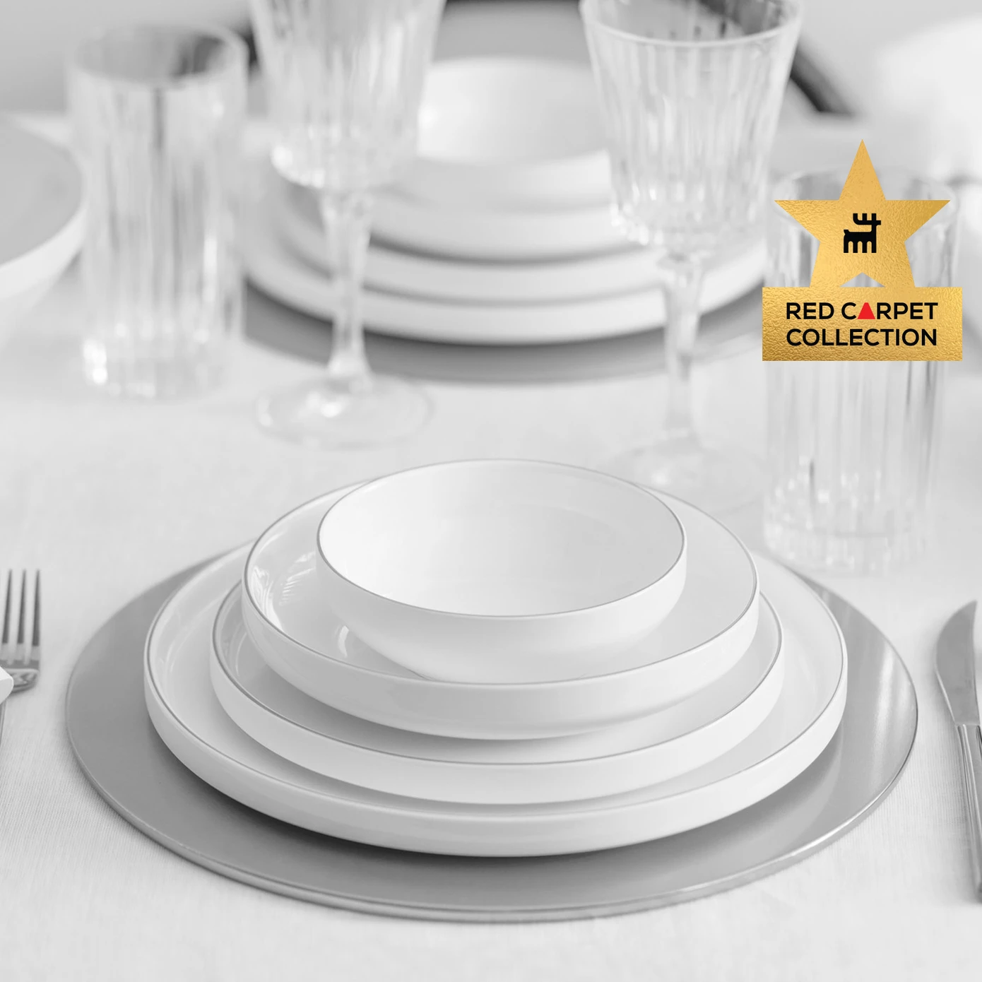 [153.03.08.1653] KARACA STREAMLINE NEW SATURN PLATINUM 59 PIECE YMT NB RND