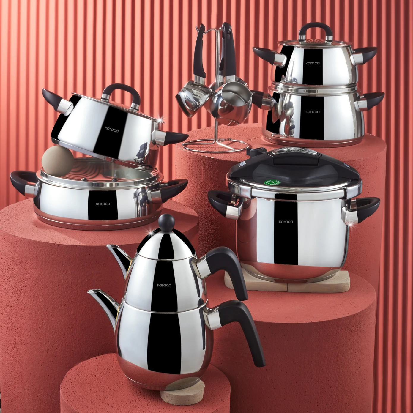 [153.03.08.2292] KARACA TOKYO NEW POWERSTEEL 316+ STEEL DOWRY SET