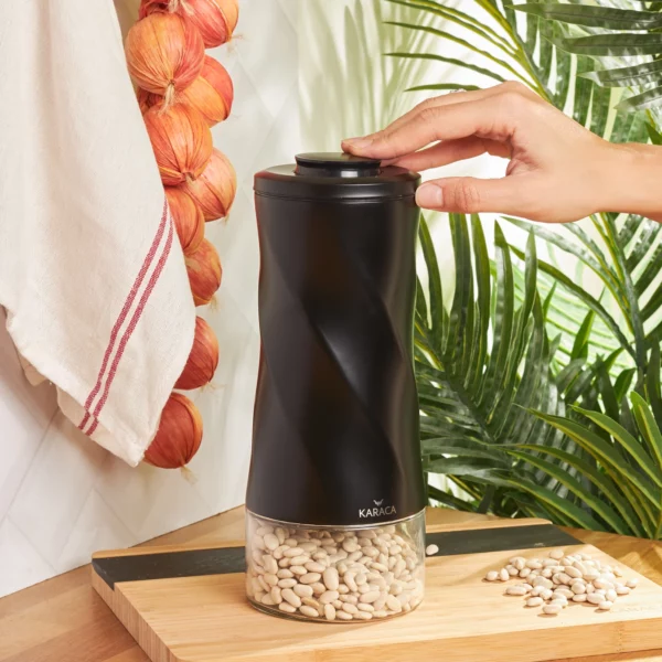 [153.03.06.4735] KARACA TOTTORI BLACK STORAGE CONTAINER-L