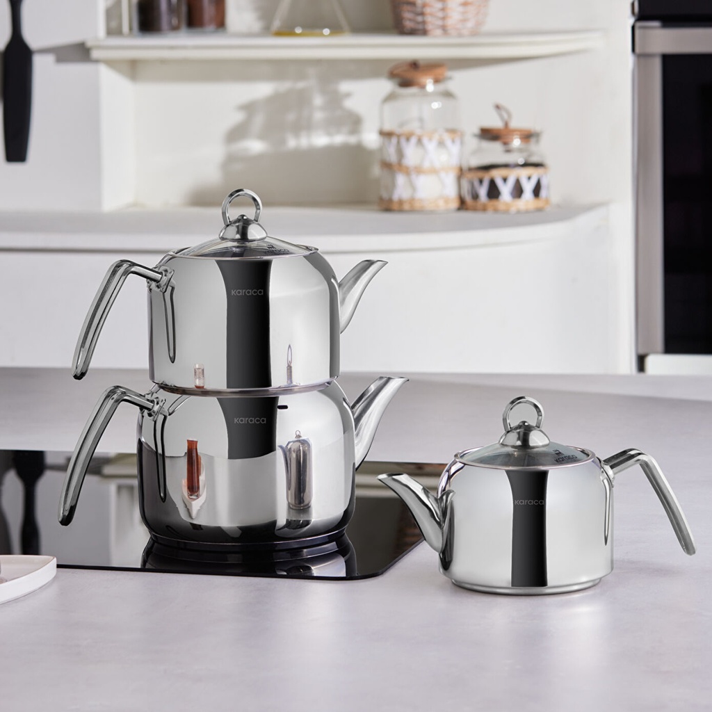 [1000020948001] KARACA TRES 3'LÜ ÇAYDANLIK TK, METAL