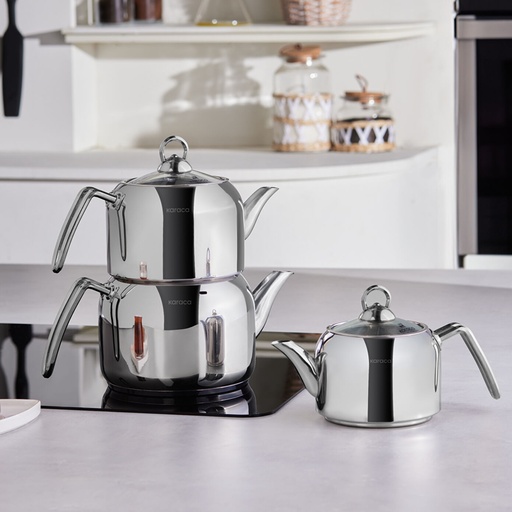 [1000020948001] KARACA TRES 3'LÜ ÇAYDANLIK TK, METAL