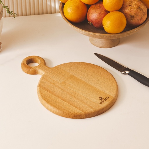 [153.03.09.0083] KARACA WOODLAND ROUND CUTTING BOARD S