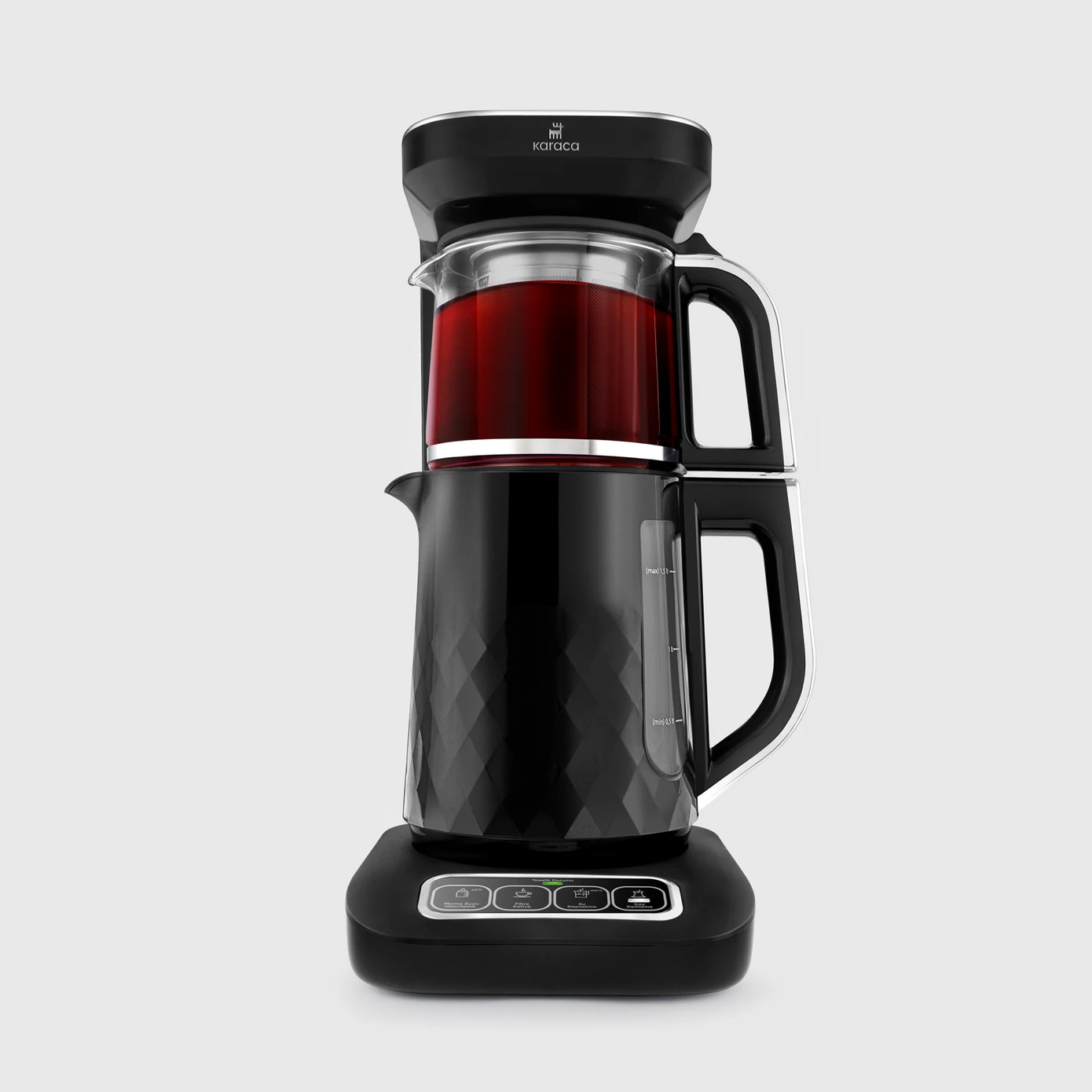 [153.09.01.3388] KARACA ÇAYSEVER ROBOTEA PRO QUARTZ 4 IN 1 BLACK CHROME