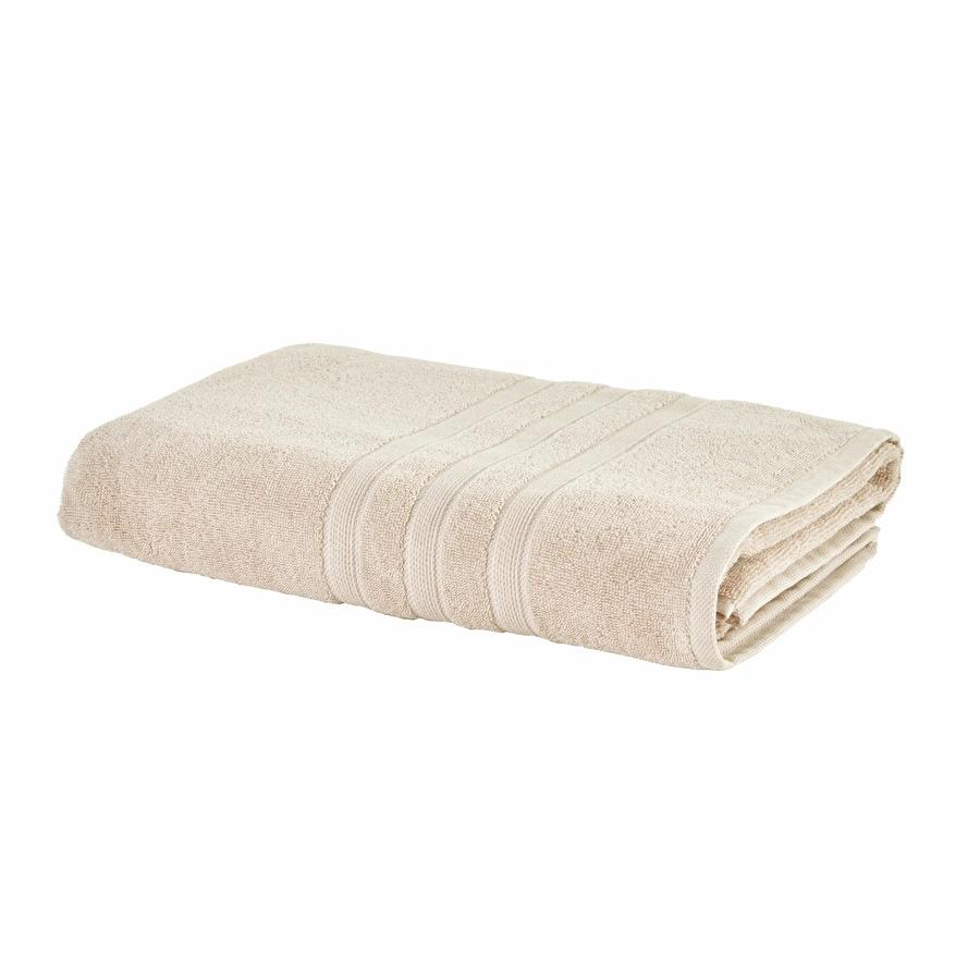 [200.22.11.0108] Karaca Home Comfort Touch Düz Bej %100 Pamuk Havlu 85x150 cm