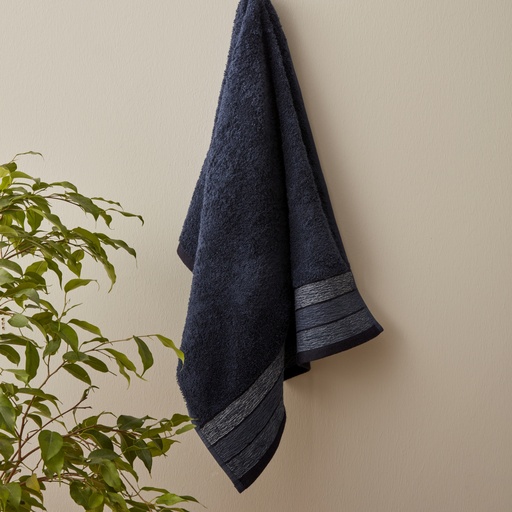 [200.22.14.0241] KH DENIM BLUE WAVES FACE TOWEL 50X90 CM