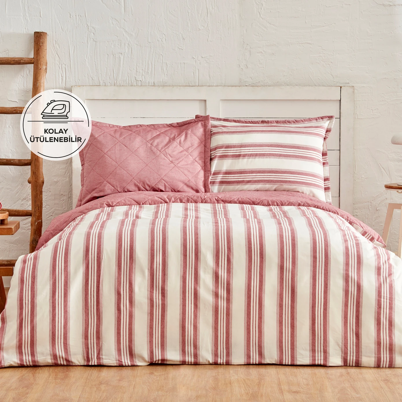 [200.22.05.0141] KH DORA CLARET DYED YARN DYED SINGLE KS COMPLETE TKM