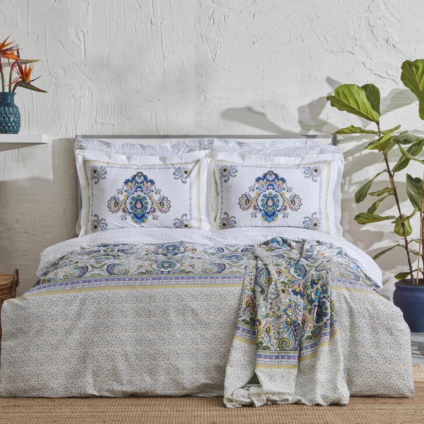 [200.22.14.0032] KH ELENORA BLUE 100% COTTON DOUBLE KS PIKE GIFT NEV TKM