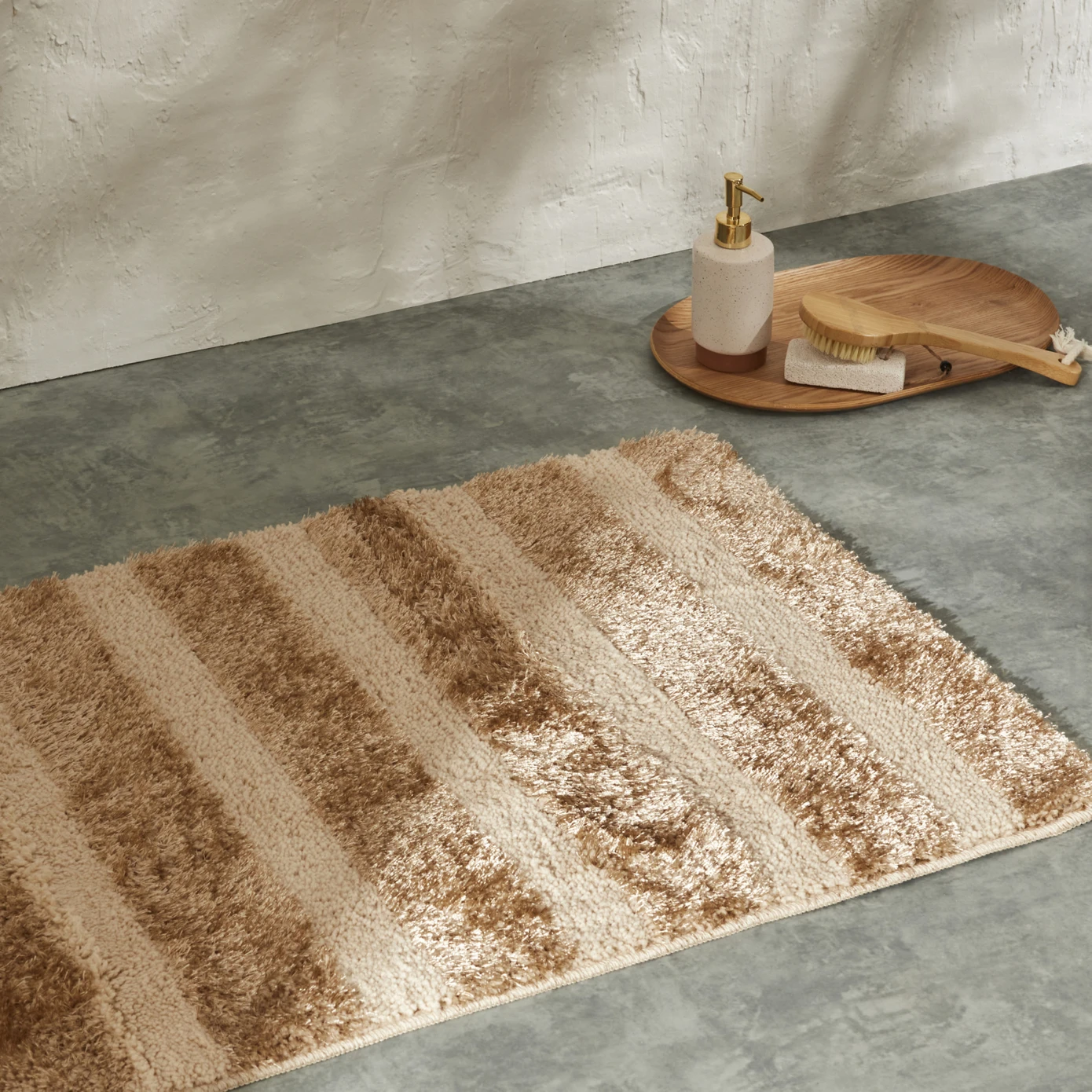 [200.22.05.0187] KH GLACE BEIGE BATH MAT