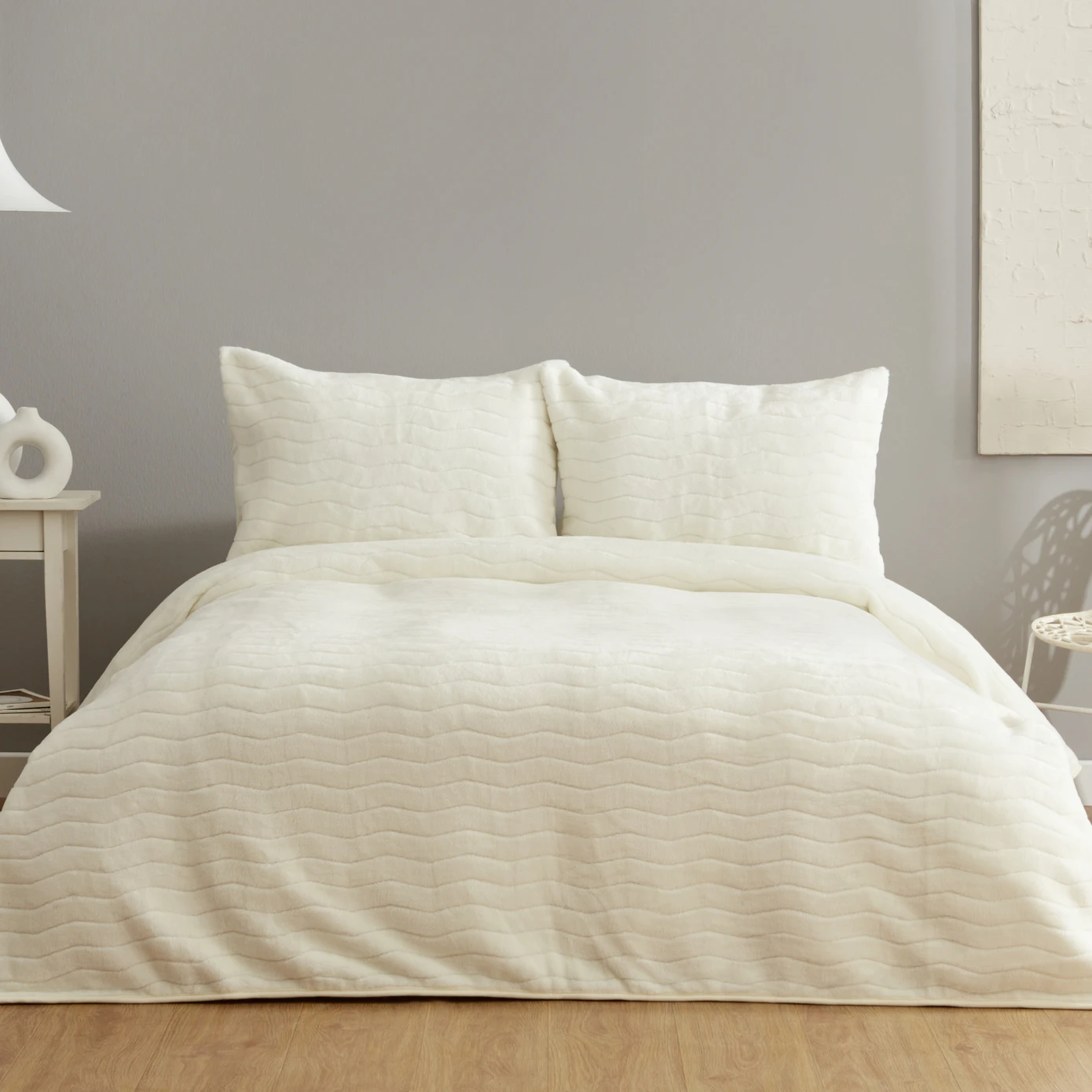 [200.22.05.0107] KH HERA KEMIK SOFT DOUBLE BED COVER SET