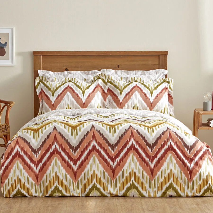 [200.22.05.0103] Karaca Home Mirelle %100 Pamuk Çift Kişilik Nevresim Takımı Multi Color
