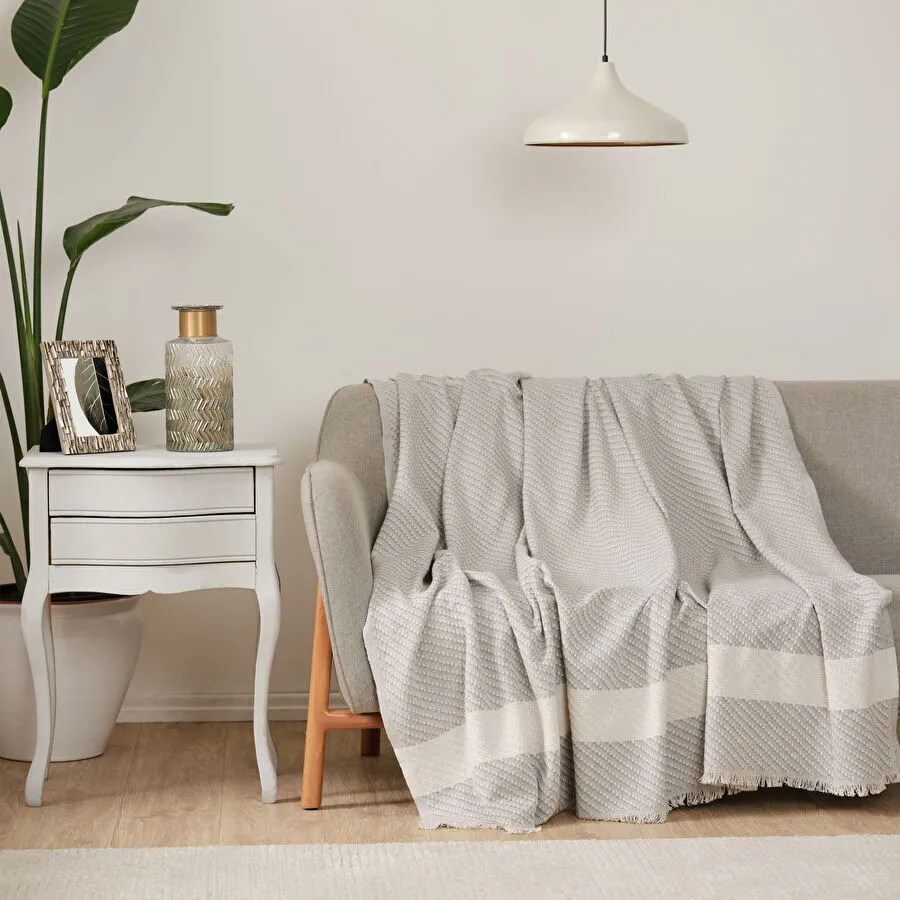 [200.21.01.0710] KH WILMA GRAY SOFA COVER 170X210