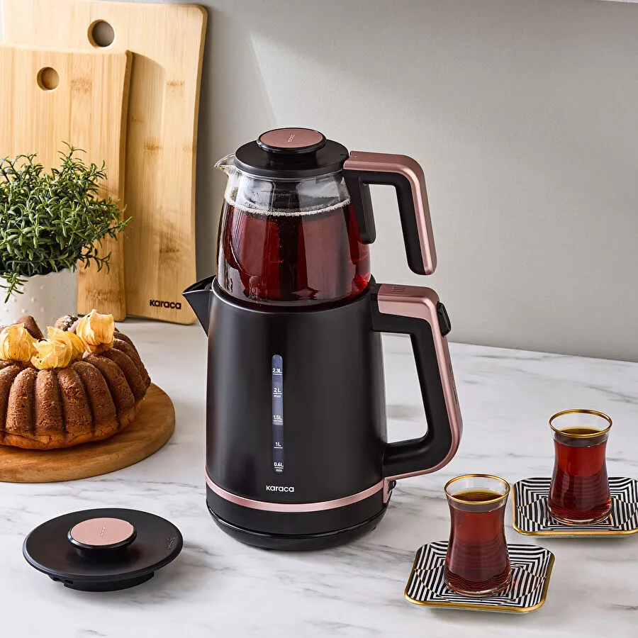 [000001000141088002] Karaca Tea Grande XL Çay Makinesi Rosegold